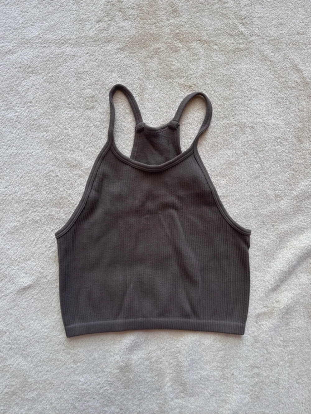 Ribbed Racerback Crop Top